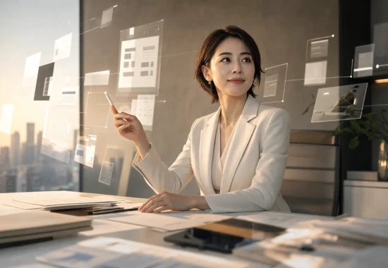 ChatGPT Workを仕事のパートナーとして活用する30代の女性経営者