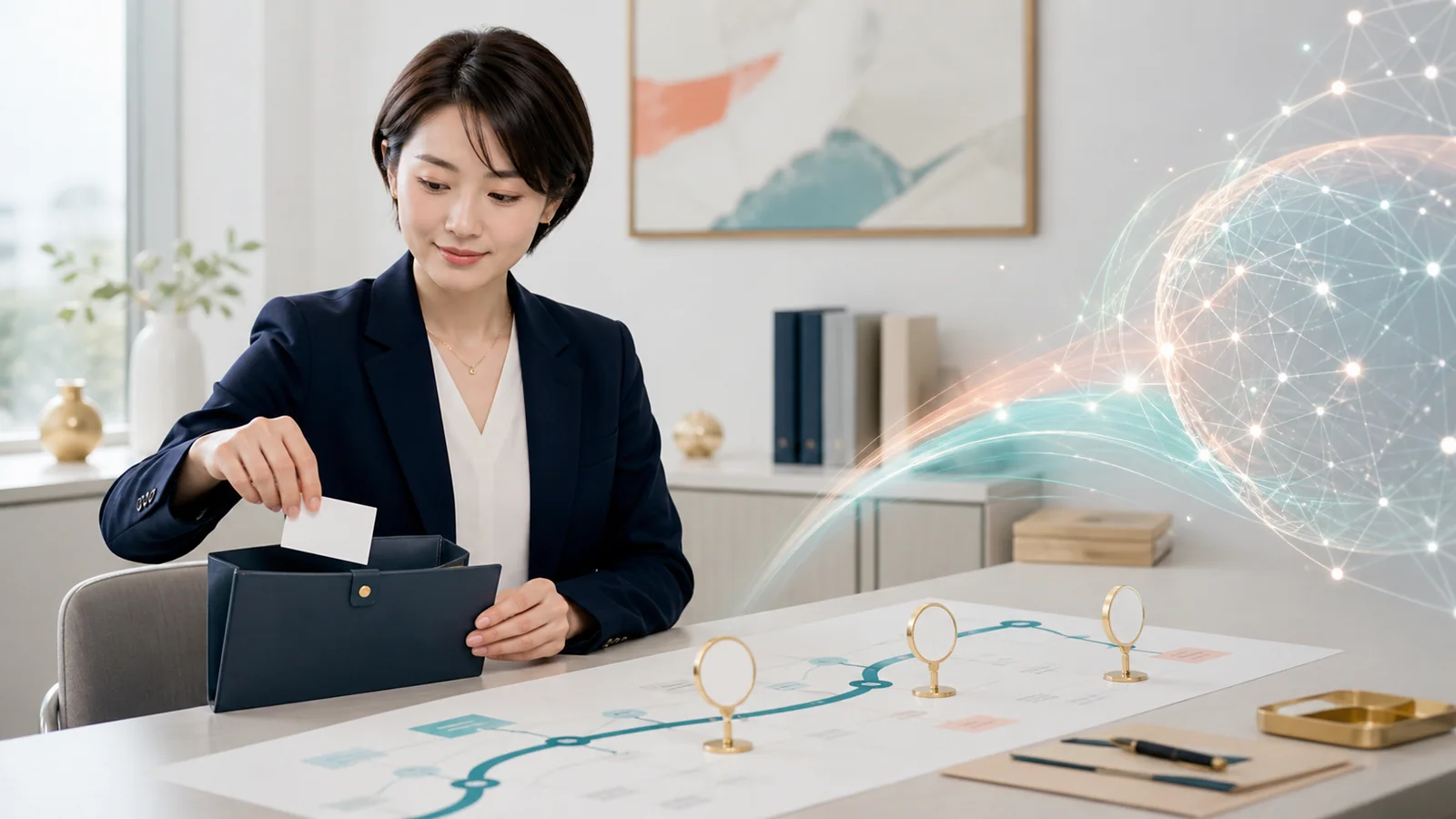確認地点を置き個人情報を分けてからAIへ仕事を渡す30代の日本人女性経営者